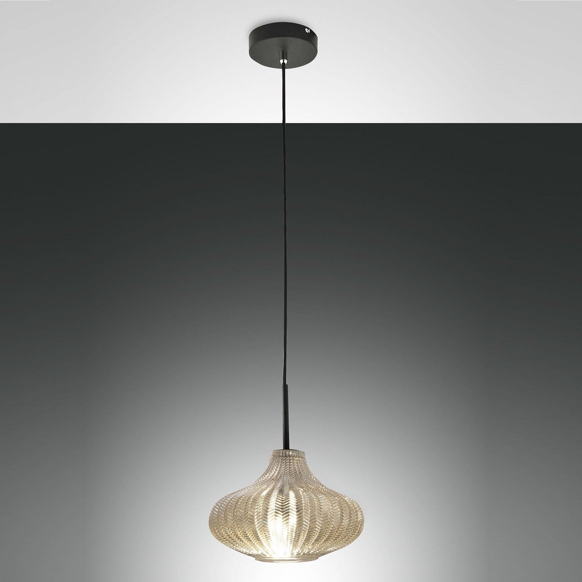 Fabas Luce 3723-40-167 Pendelleuchte Budelli champagner 26cm E27