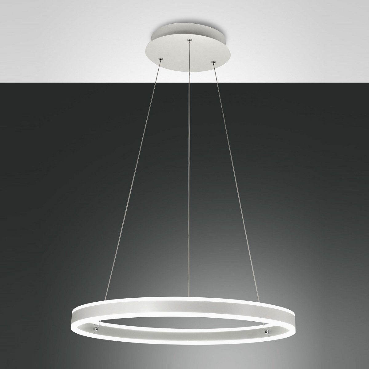 Fabas Luce 3743-40-102 LED Pendelleuchte Palau weiss 60cm