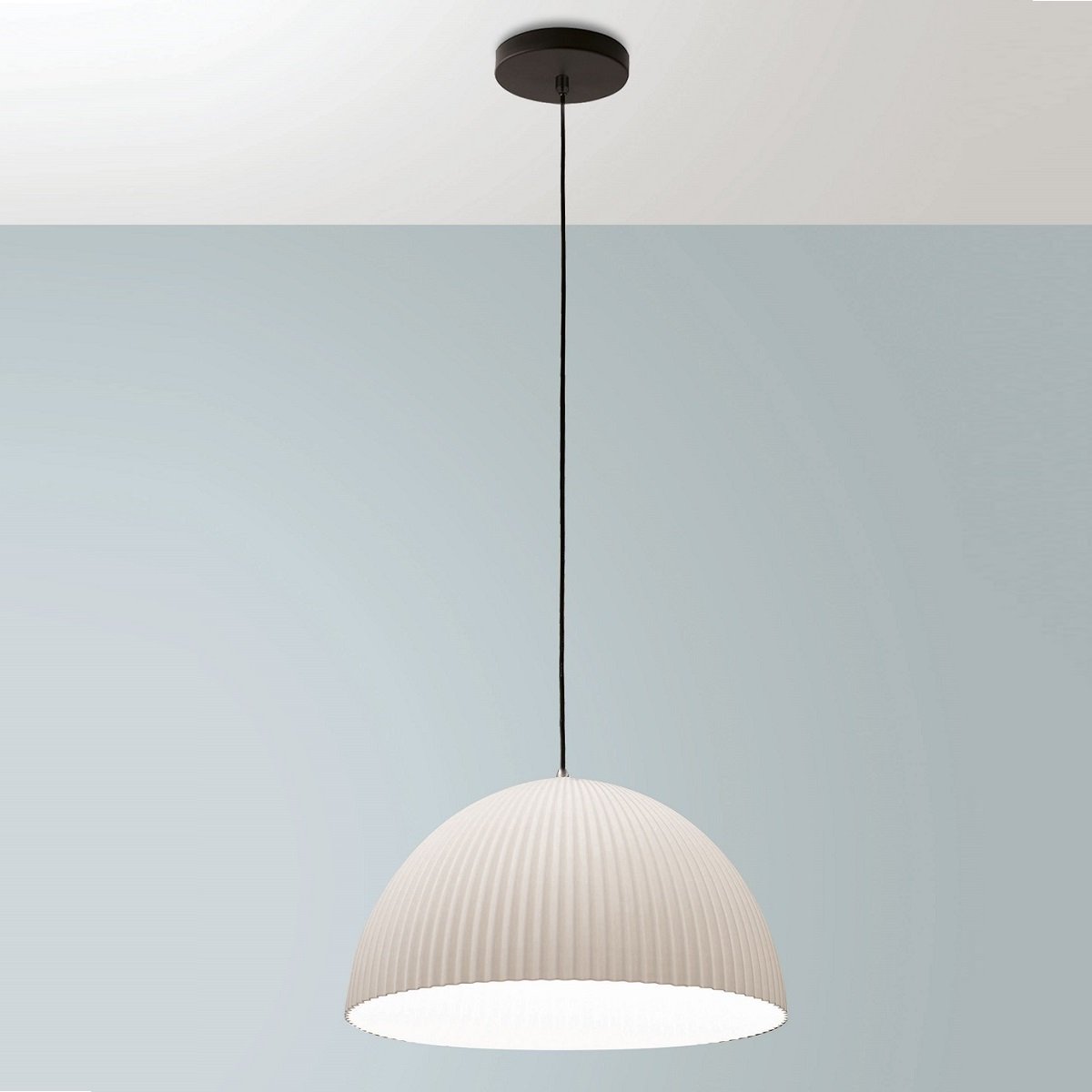 Fabas Luce 3757-40-102 Pendelleuchte Carola weiss 36cm E27