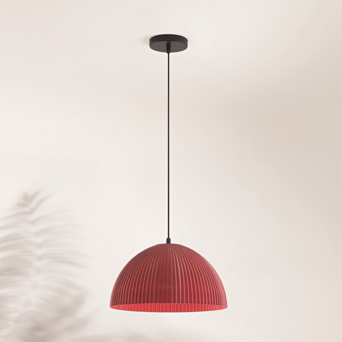 Fabas Luce 3757-40-133 Pendelleuchte Carola bordeaux 36cm E27