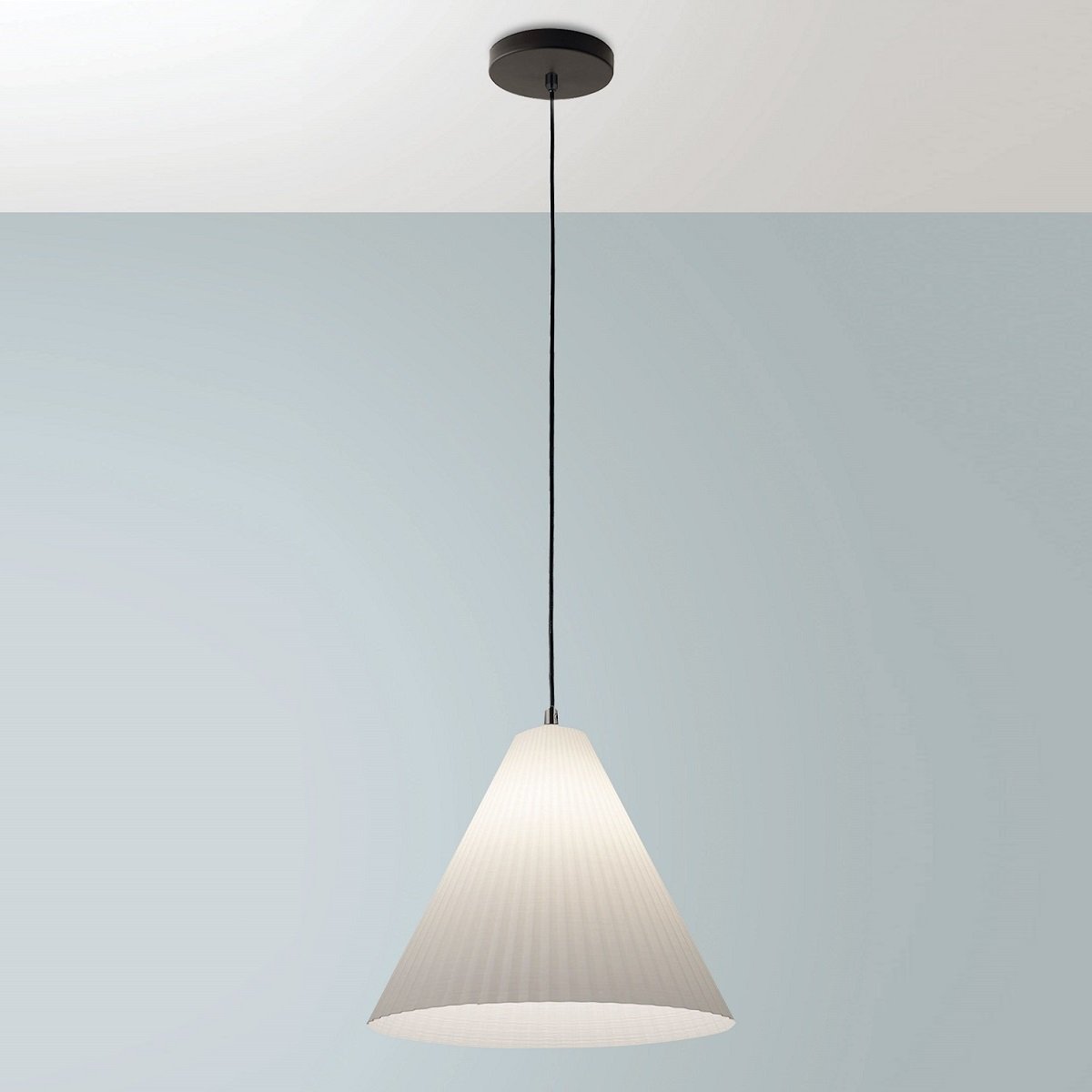 Fabas Luce 3758-40-102 Pendelleuchte Cone weiss 32cm E27