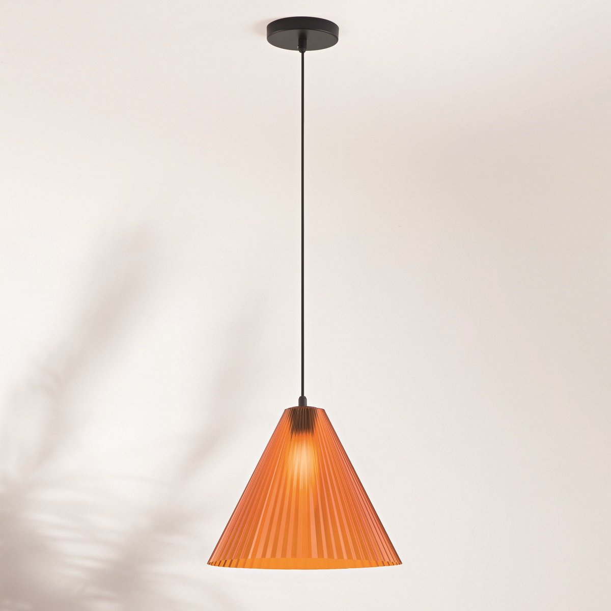Fabas Luce 3758-40-170 Pendelleuchte Cone orange 32cm E27
