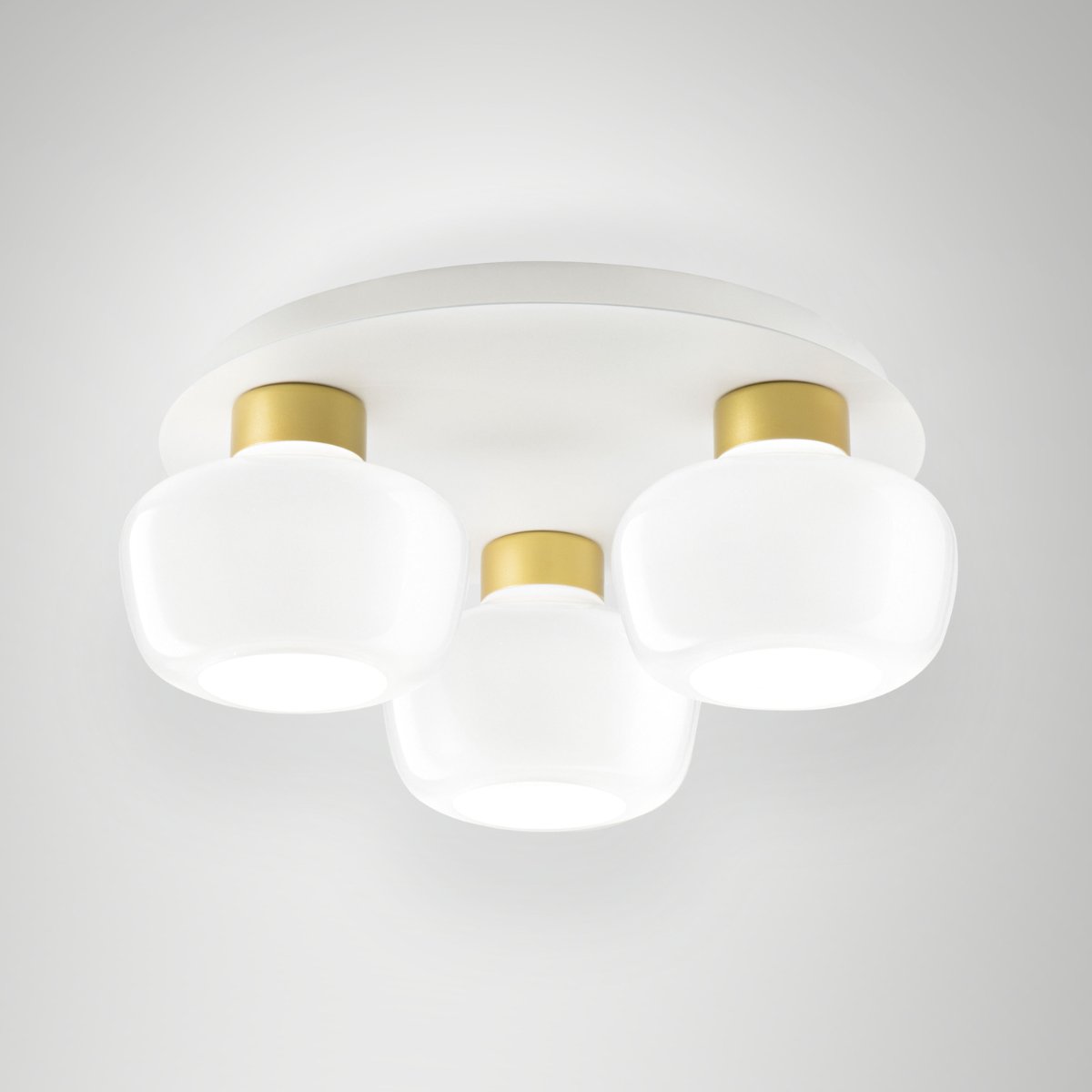 Fabas Luce 3767-65-102 LED Deckenleuchte Kino 3-flammig wei�