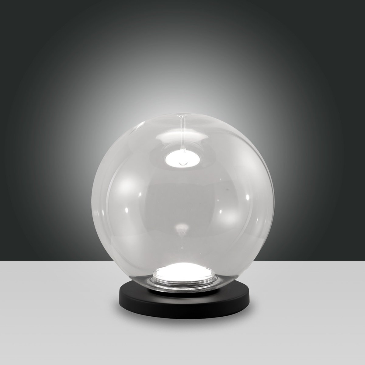 Fabas Luce 3770-30-372 Tischleuchte Ariel transparent 25cm Touchdimmer