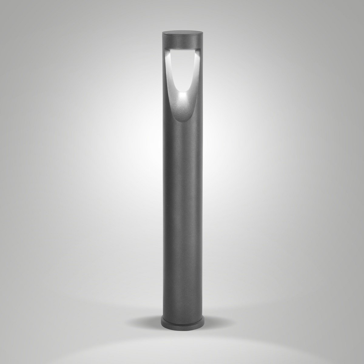 Fabas Luce 6529-12-204 LED Pollerleuchte Teo 80cm schwarz metallic 3000K IP65
