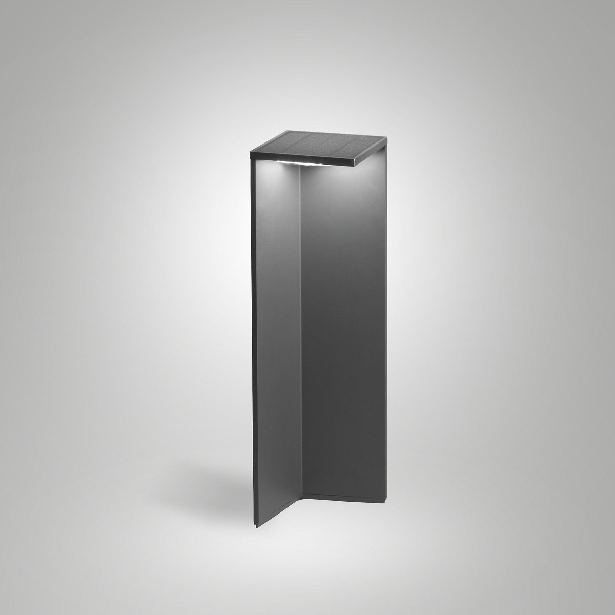 Fabas Luce 6538-10-299 Solar LED Pollerleuchte Fold Bewegungsmelder 50cm dunkelgrau IP54