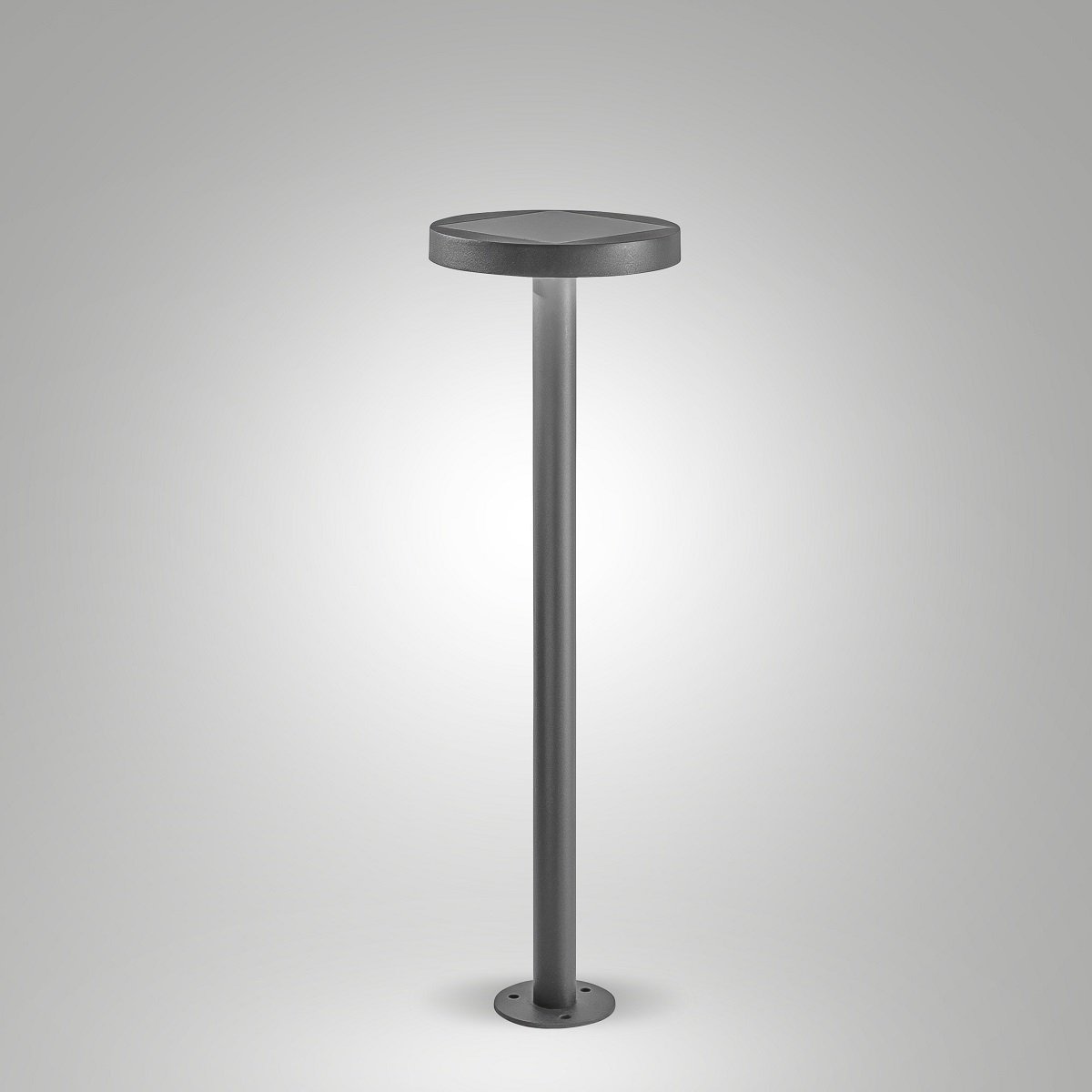 Fabas Luce 6539-10-299 Solar LED Pollerleuchte Palmer Bewegungsmelder 65cm dunkelgrau IP54