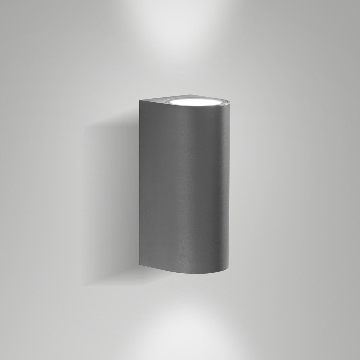 Fabas Luce 6559-22-294 LED Wandleuchte Heli 15cm dunkelgrau 3000K IP54