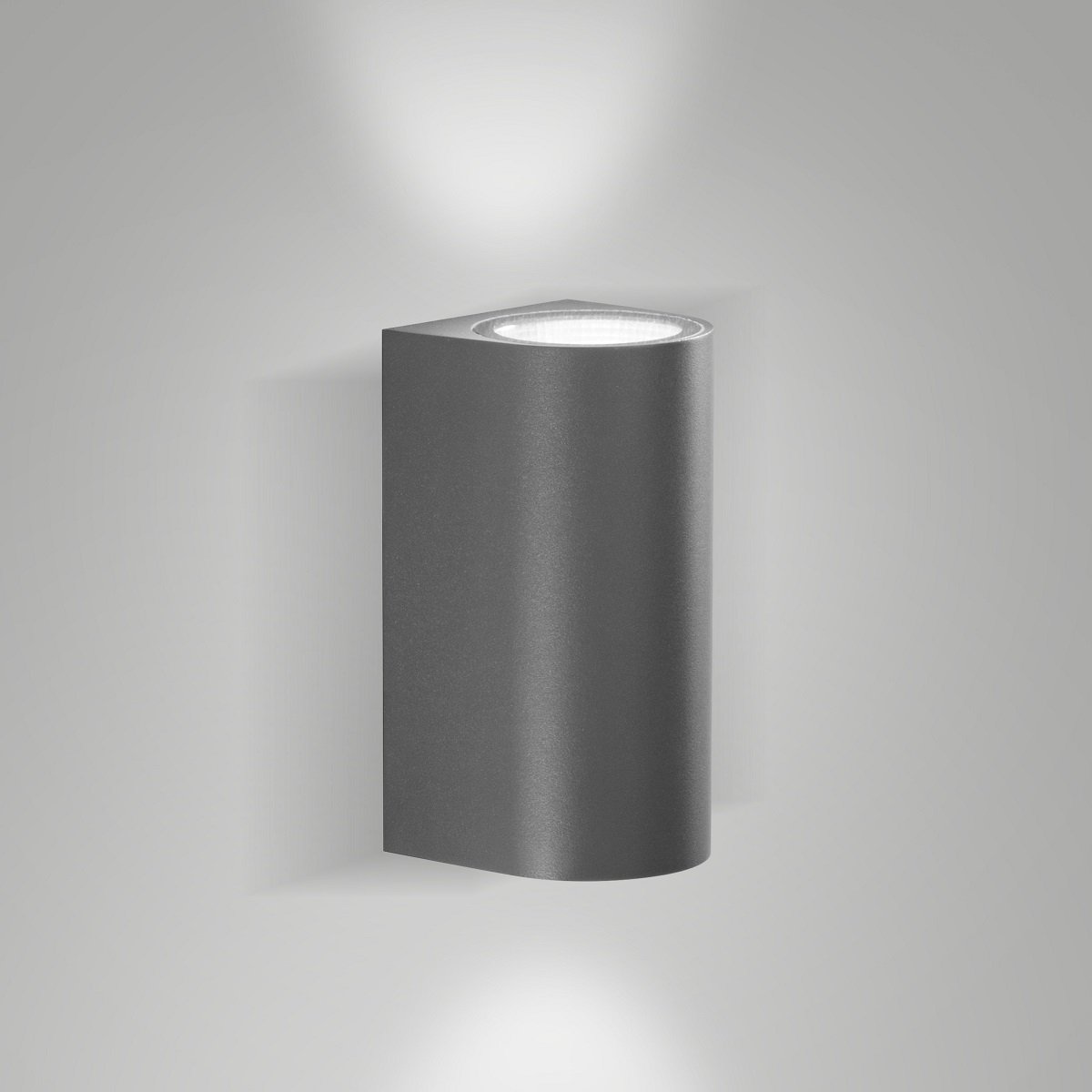 Fabas Luce 6559-26-294 LED Wandleuchte Heli 20cm dunkelgrau 3000K IP54