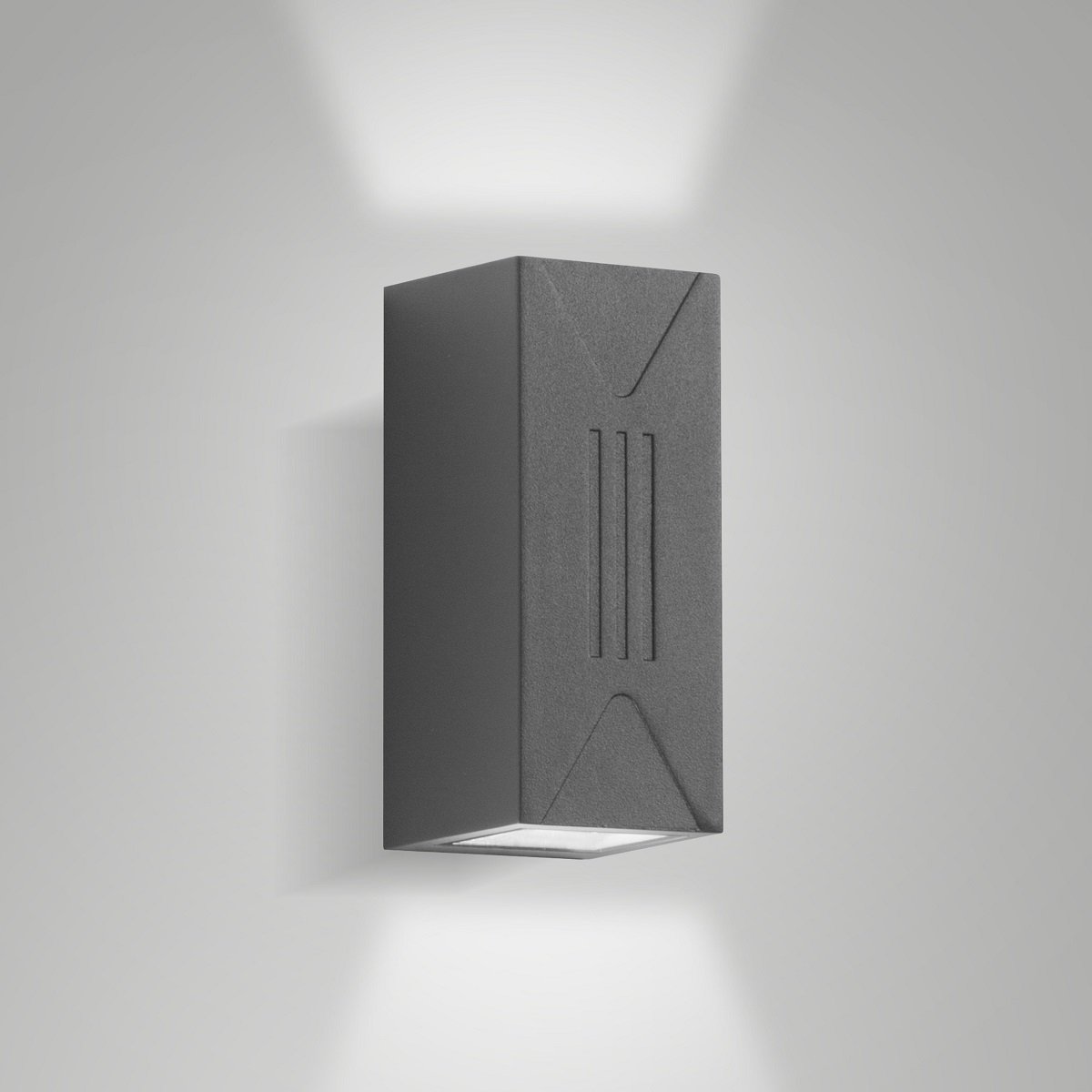 Fabas Luce 6561-22-794 LED Wandleuchte Luly dunkelgrau IP65 Abstrahlwinkel gro�