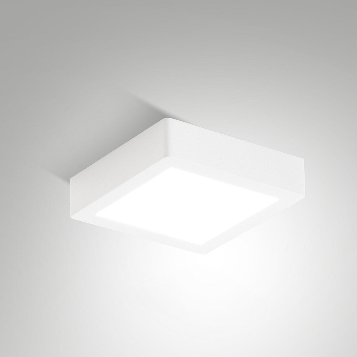 Fabas Luce 6577-61-254 LED Deckenleuchte Gian quadratisch 15x15cm wei� 3000K IP54