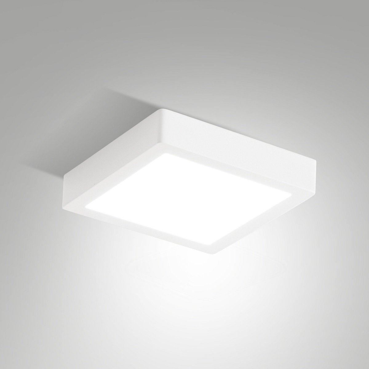 Fabas Luce 6577-65-254 LED Deckenleuchte Gian quadratisch 18x18cm wei� 3000K IP54