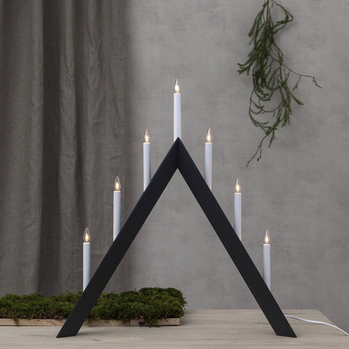Fensterleuchter Arrow 7-flammig Schwarz Nr. 219-87