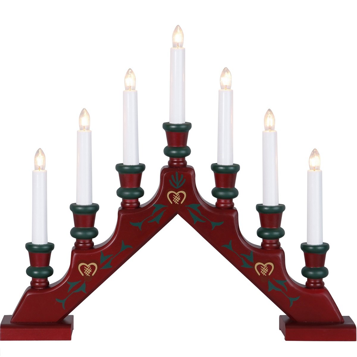 Fensterleuchter Sara Tradition rot, Nr. 154-55