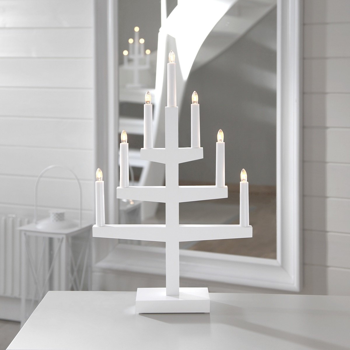 Fensterleuchter Trapp 7-flammig weiss 212-08