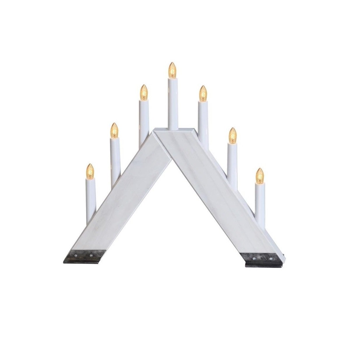Fensterleuchter Viking 7-flammig weiss gewischt 248-38