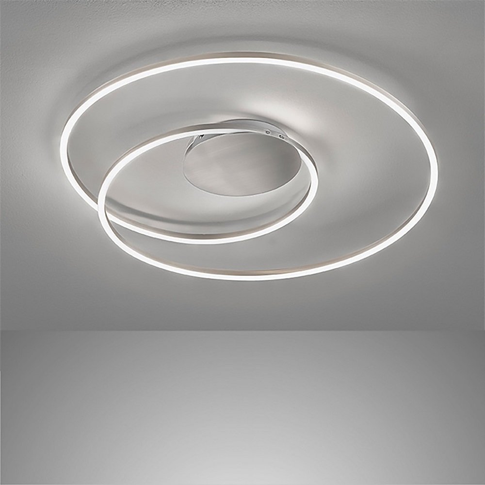 Fischer & Honsel 21295 LED Deckenleuchte Holy nickel matt tunable white  49cm --> Leuchten & Lampen online kaufen im