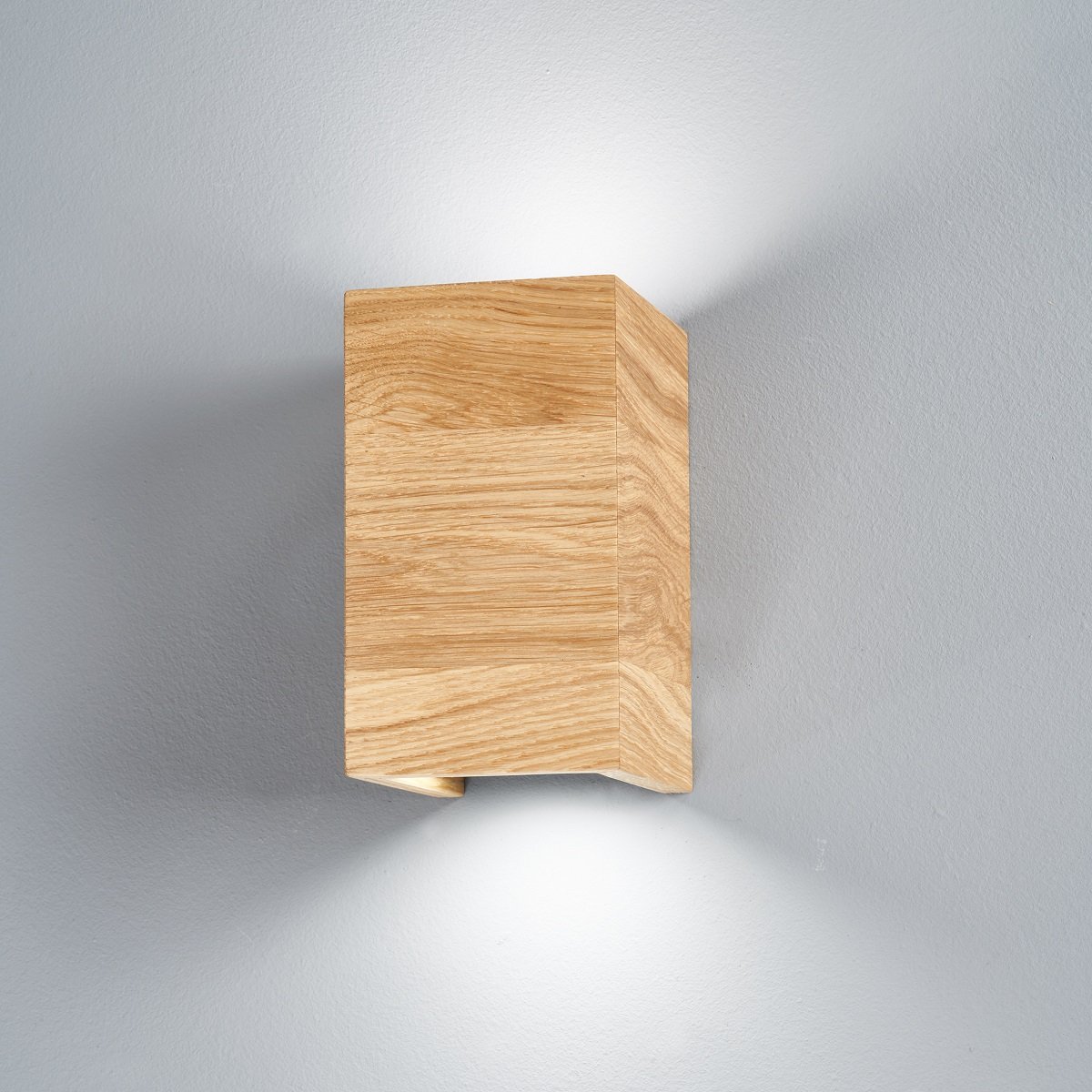 Fischer & Honsel 30575 LED Wandleuchte Shine-Wood eiche natur geölt 3000K  GU10 --> Leuchten & Lampen online kaufen im