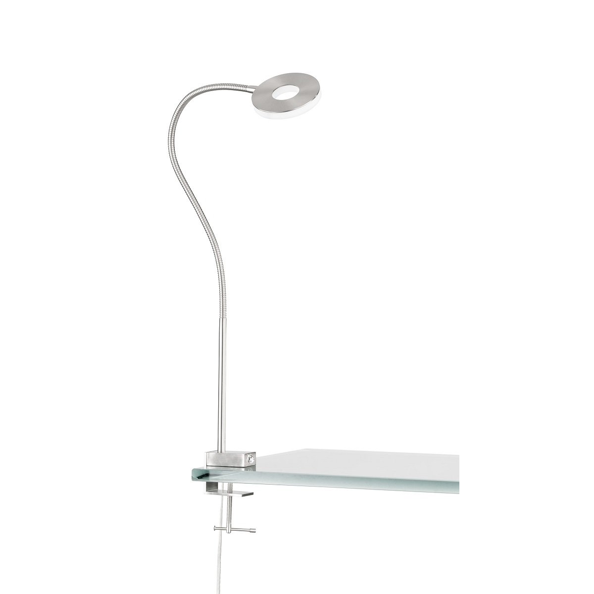 Fischer & Honsel 50414 LED Klemmleuchte Jax Nickel matt tunable white -->  Leuchten & Lampen online kaufen im Shop