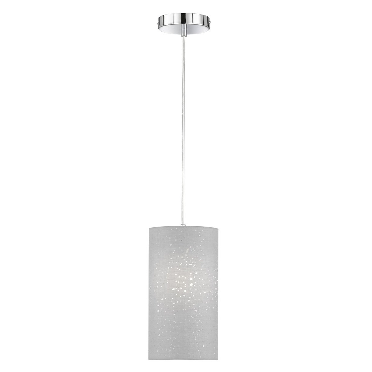 Fischer & Honsel 60577 Pendelleuchte Thor 1-flammig Chrom Grau E27