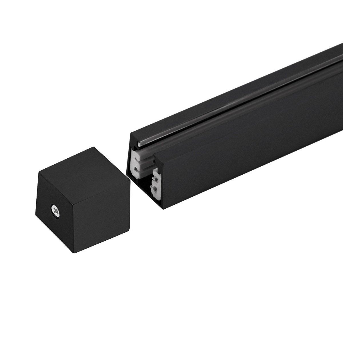 Fischer & Honsel 70284 M6 HV-Track 4 Stromschienen Endkappe sandschwarz