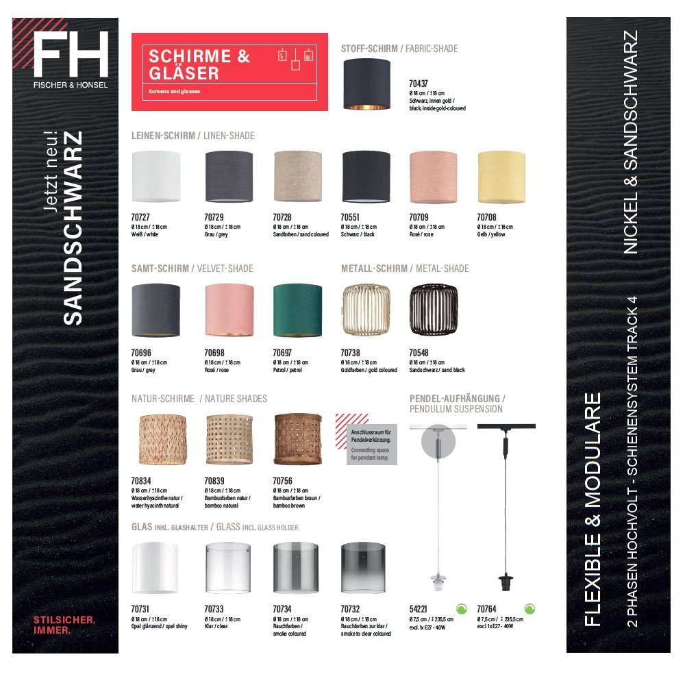 Fischer Leuchten Glasschirm