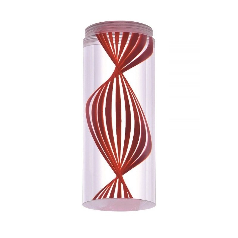 Fischer m6-LED 8 Acrylglas No. 13388 klar Spiraldekor rot