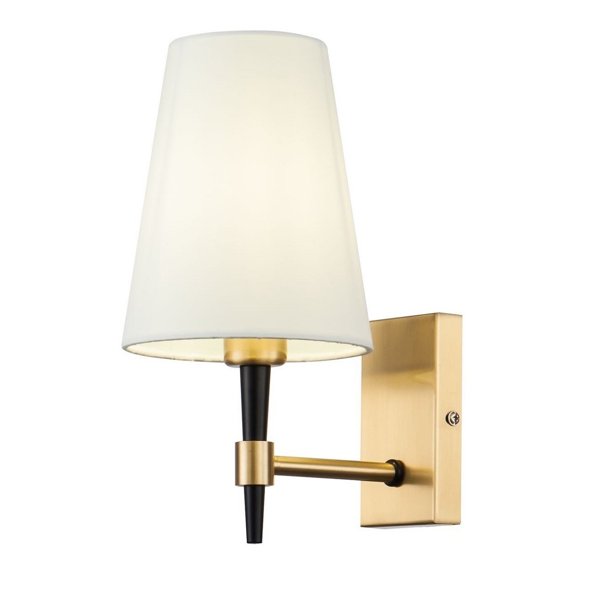 Maytoni Wandleuchte Zaragoza messing weiß