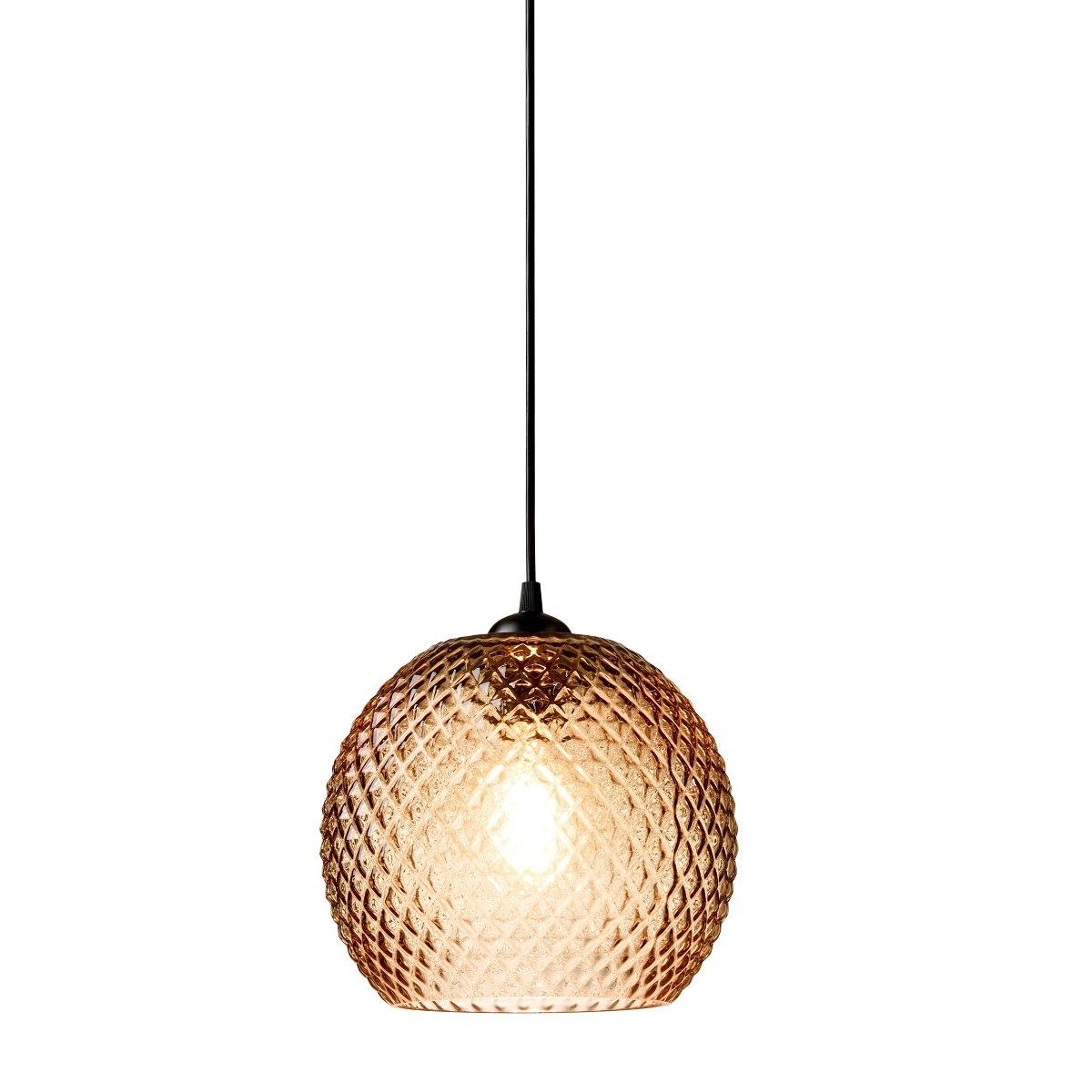 Halo Design 718368 Pendelleuchte NOBB (ball) Bernstein 22cm
