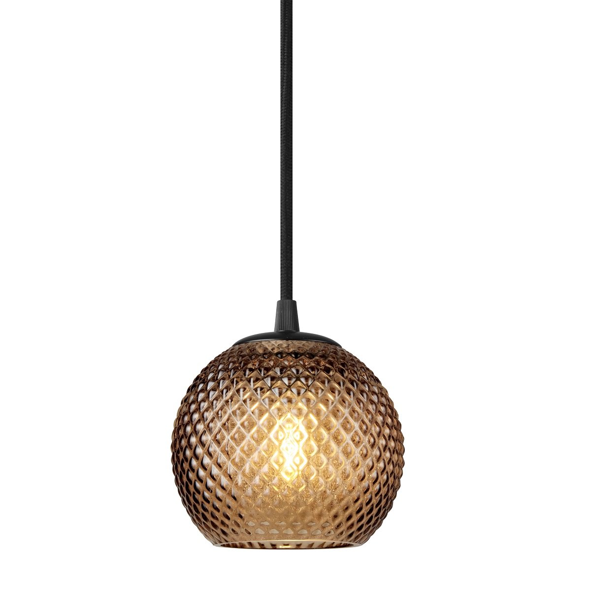 Halo Design 718597 Pendelleuchte Nobb amber 12cm G9