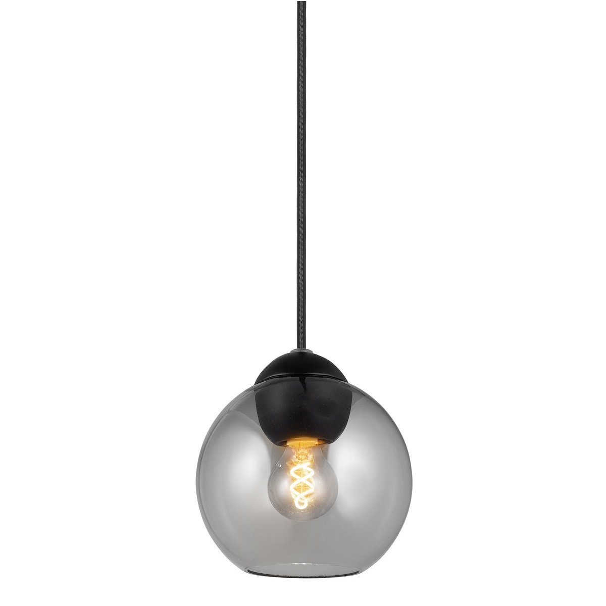 Halo Design 742974 Pendelleuchte Bubbles 14cm smoke