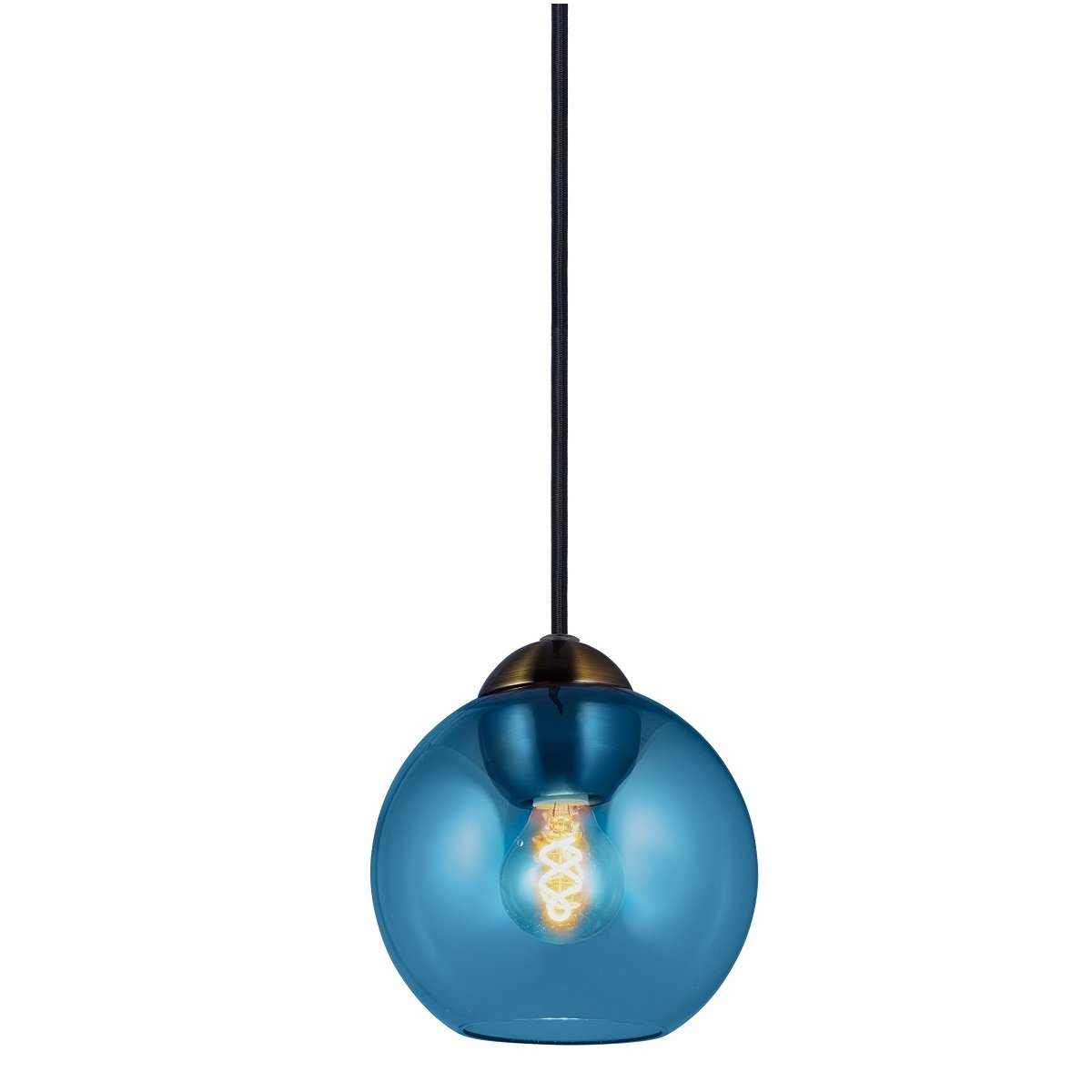 Halo Design 742981 Pendelleuchte Bubbles 14cm blau