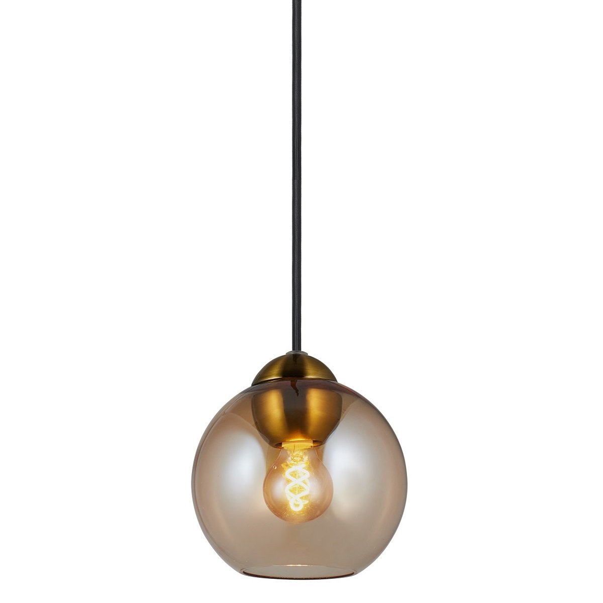 Halo Design 743018 Pendelleuchte Bubbles 14cm amber