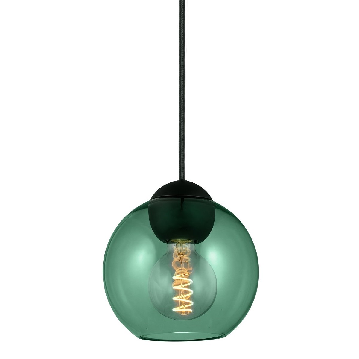 Halo Design 743094 Pendelleuchte Bubbles E27 gr�n 18cm