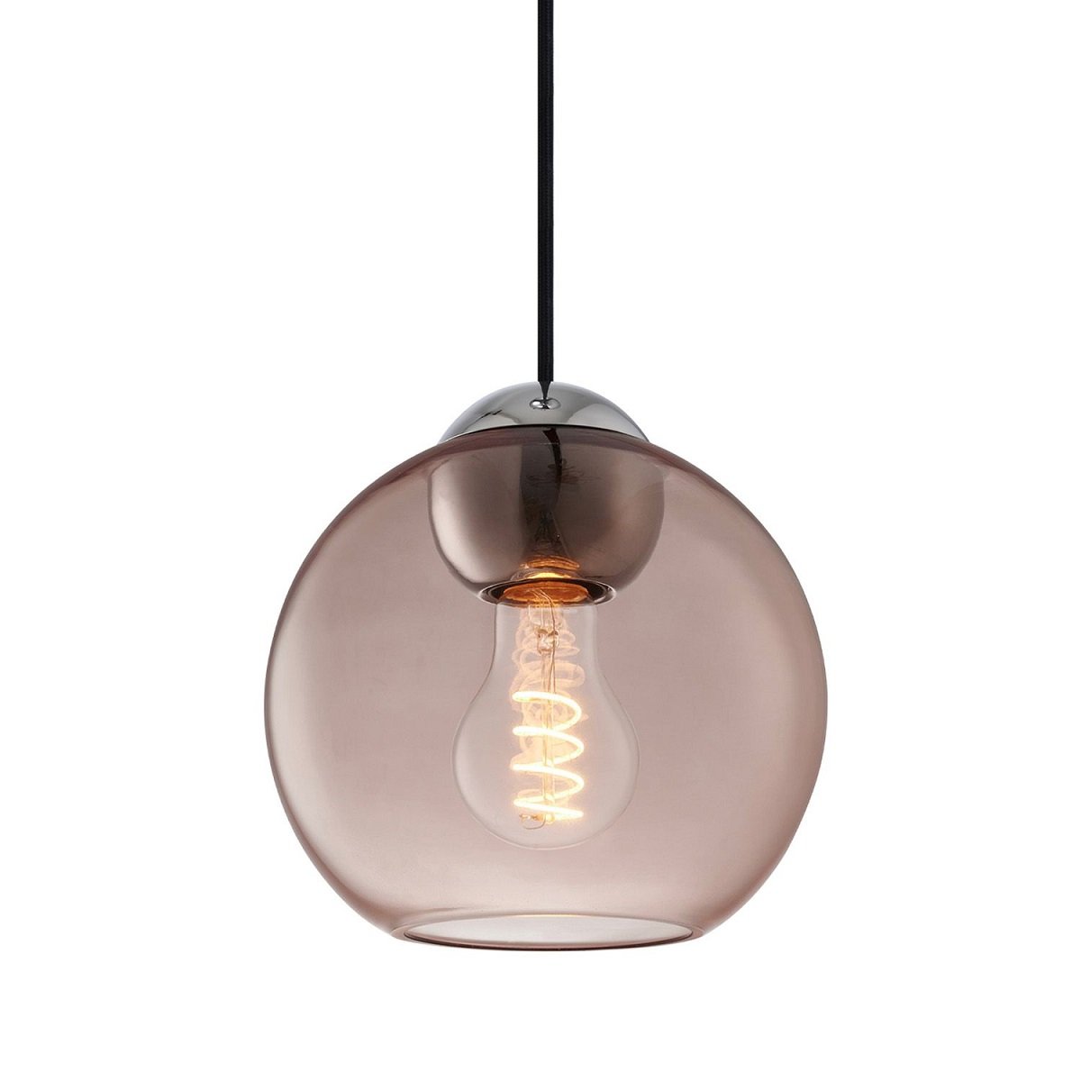Halo Design 743100 Pendelleuchte Bubbles E27 rosa 18cm