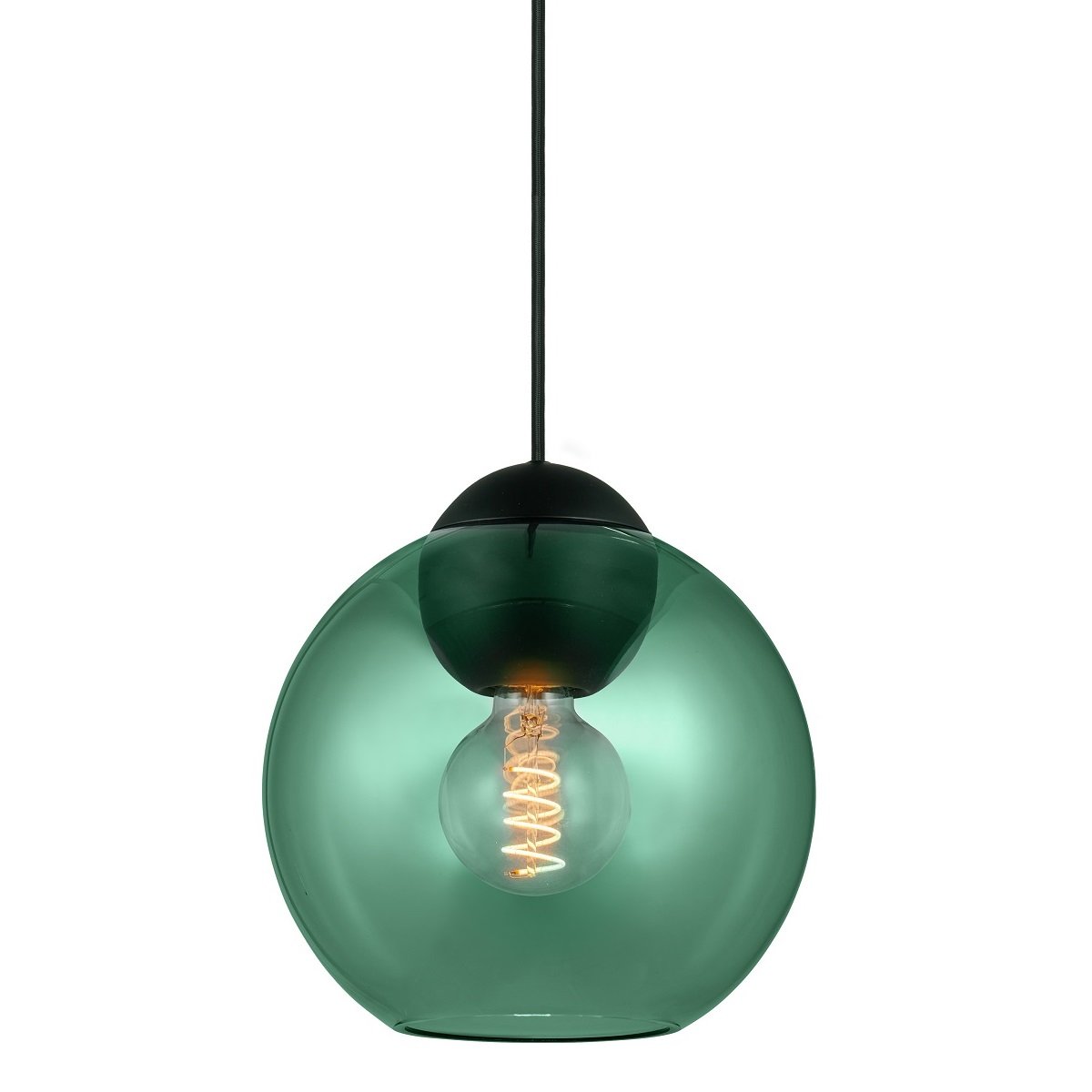 Halo Design 743186 Pendelleuchte Bubbles E27 grün 24cm 