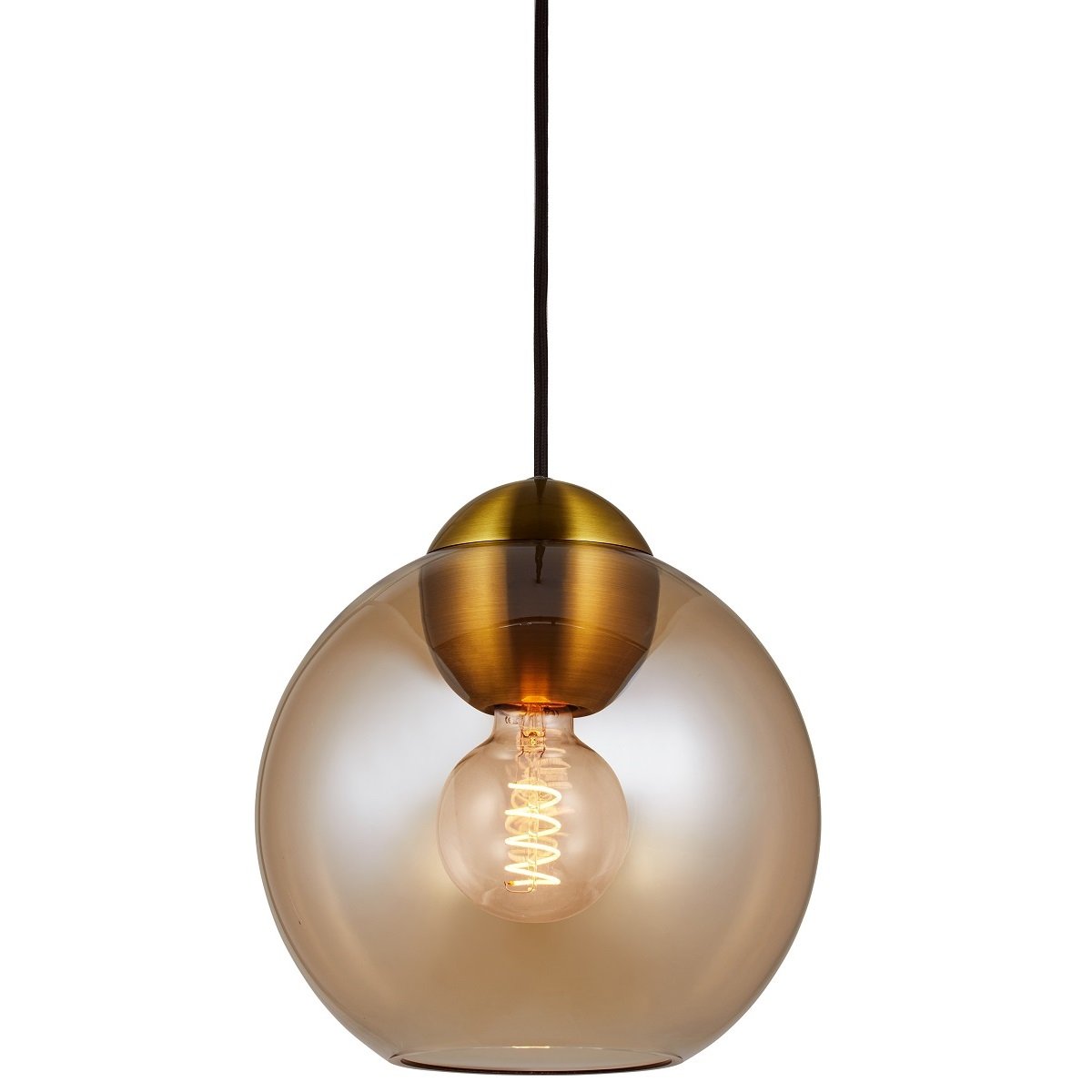 Halo Design 743209 Pendelleuchte Bubbles E27 amber 24cm