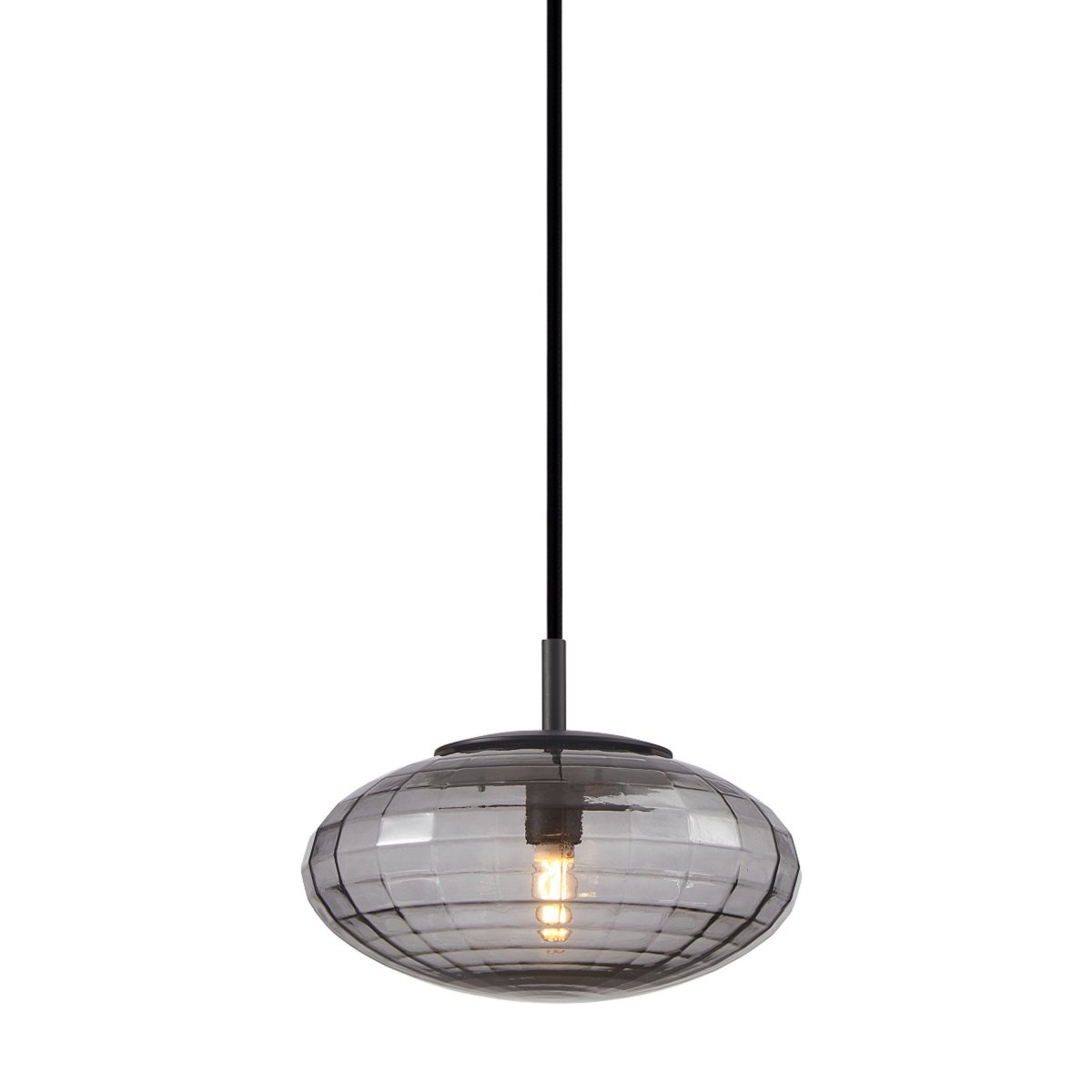 Halo Design 743728 Pendelleuchte Mesh 20cm smoke