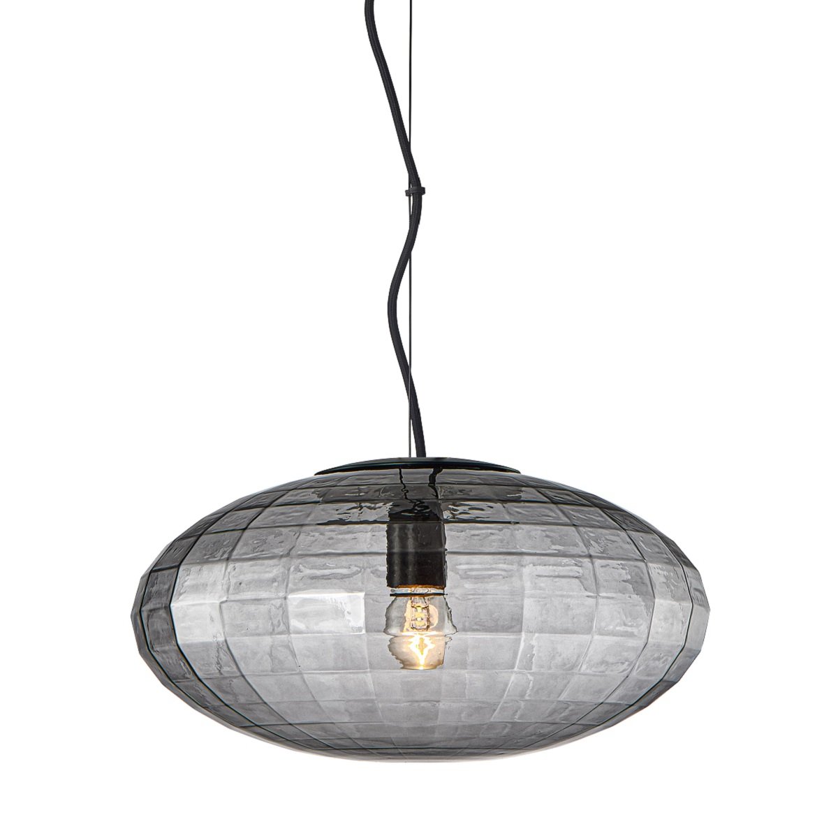 Halo Design 743780 Pendelleuchte Mesh 36cm smoke