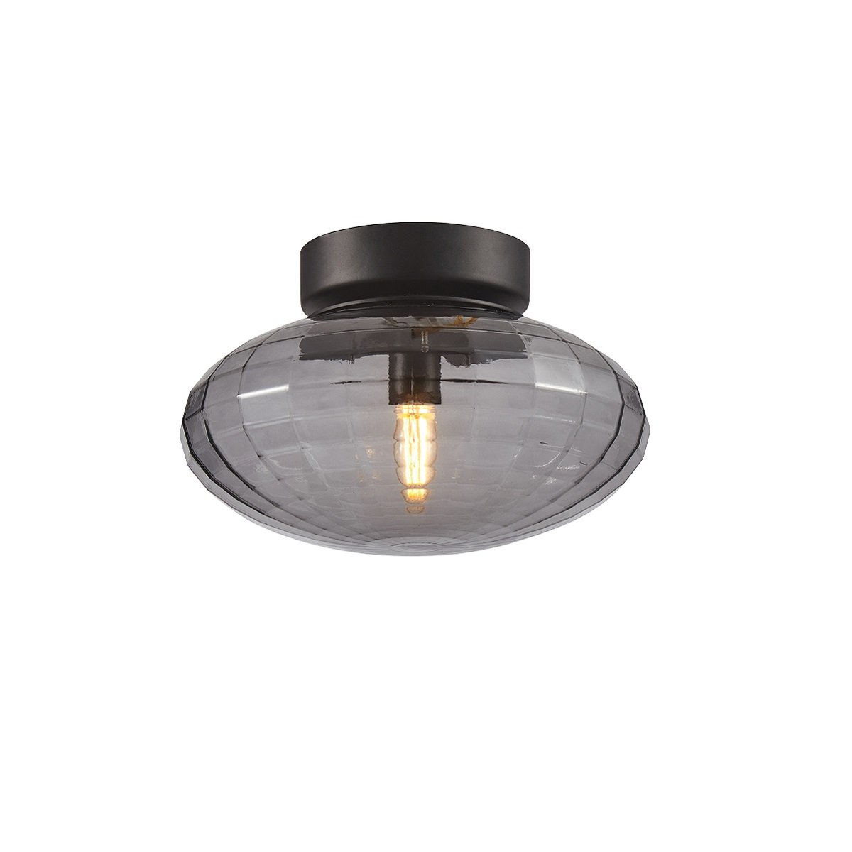 Halo Design 743902 Wand- und Deckenleuchte Mesh 20cm smoke