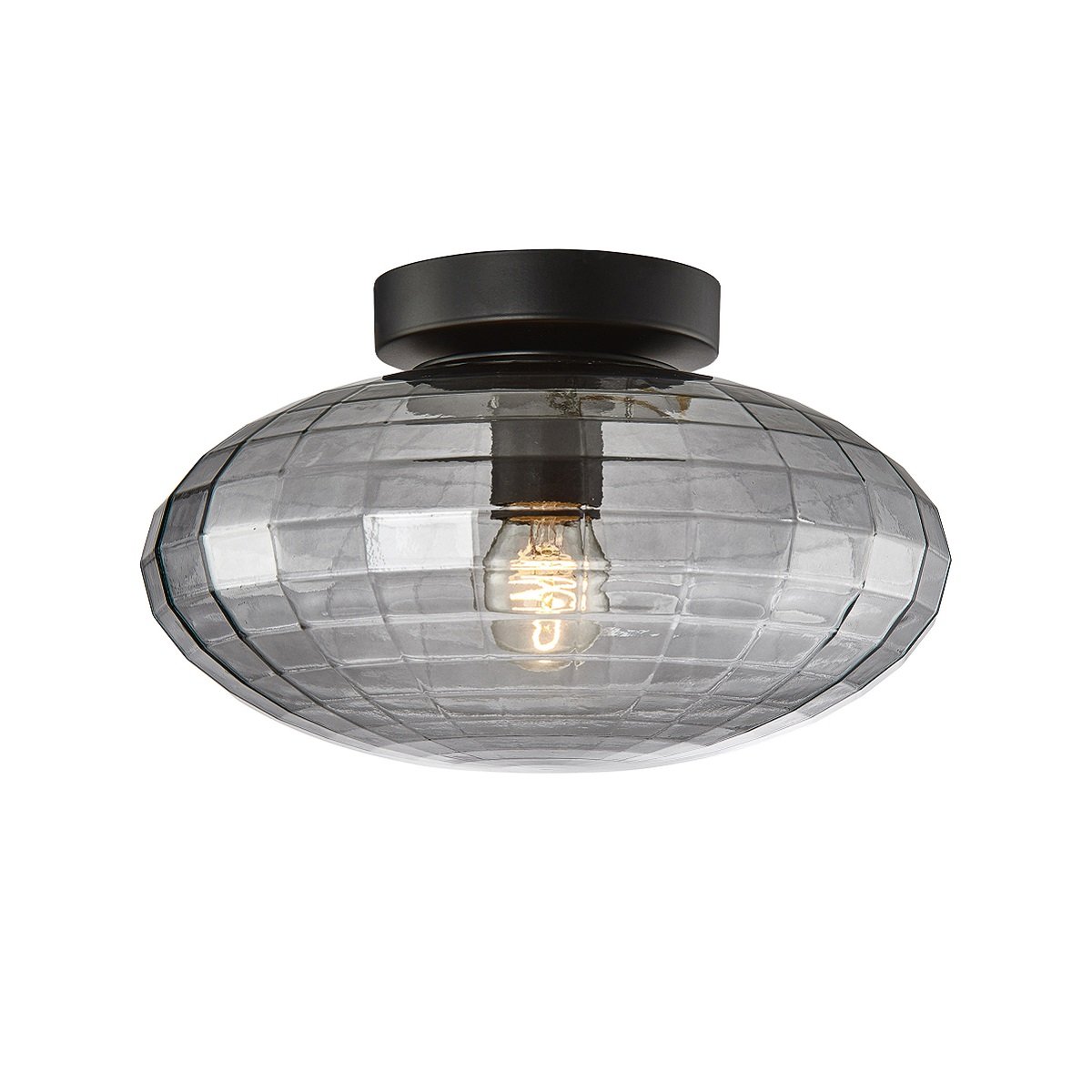 Halo Design 743933 Wand- und Deckenleuchte Mesh 28cm smoke