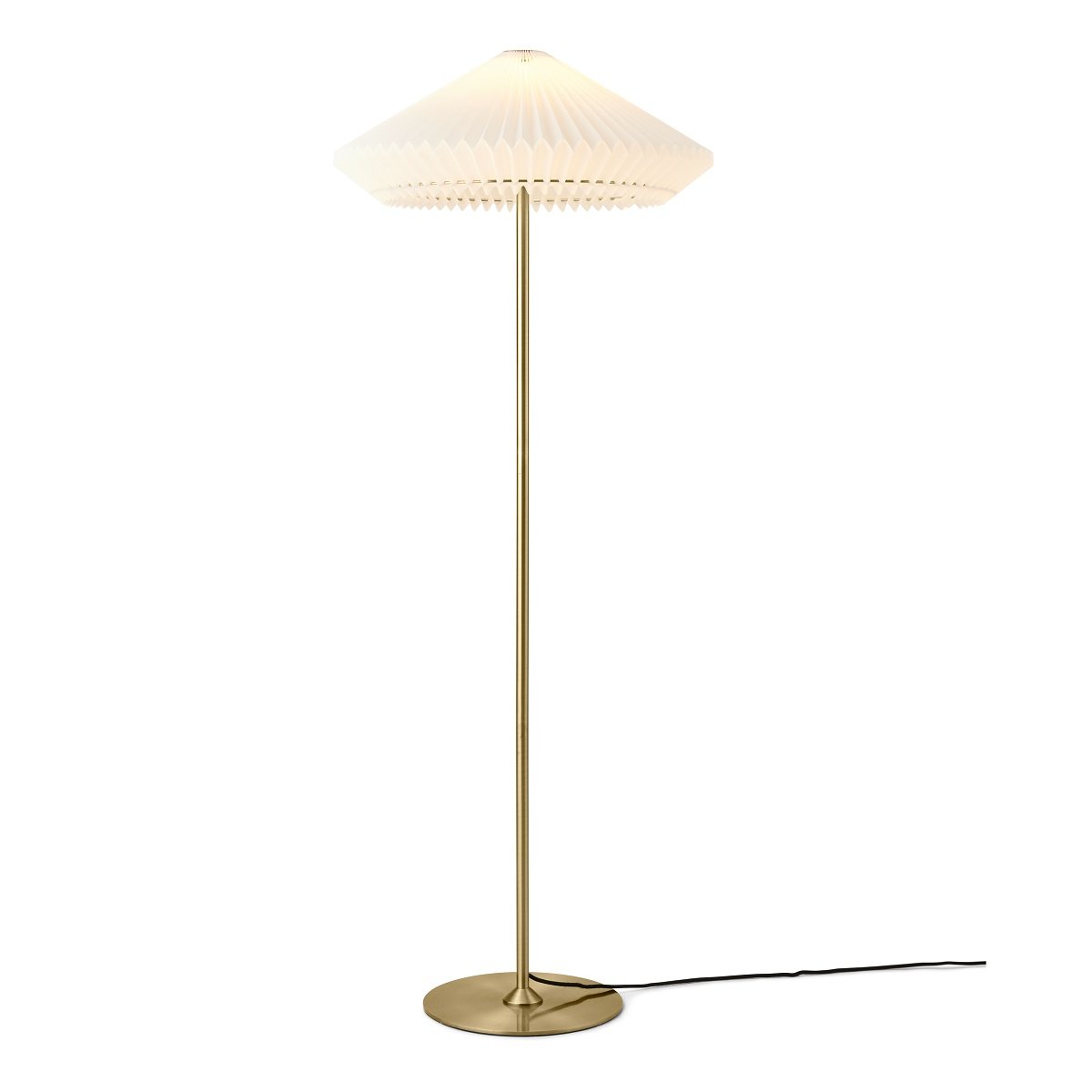 Halo Design 745050 Stehleuchte Paris antikes messing wei� E27