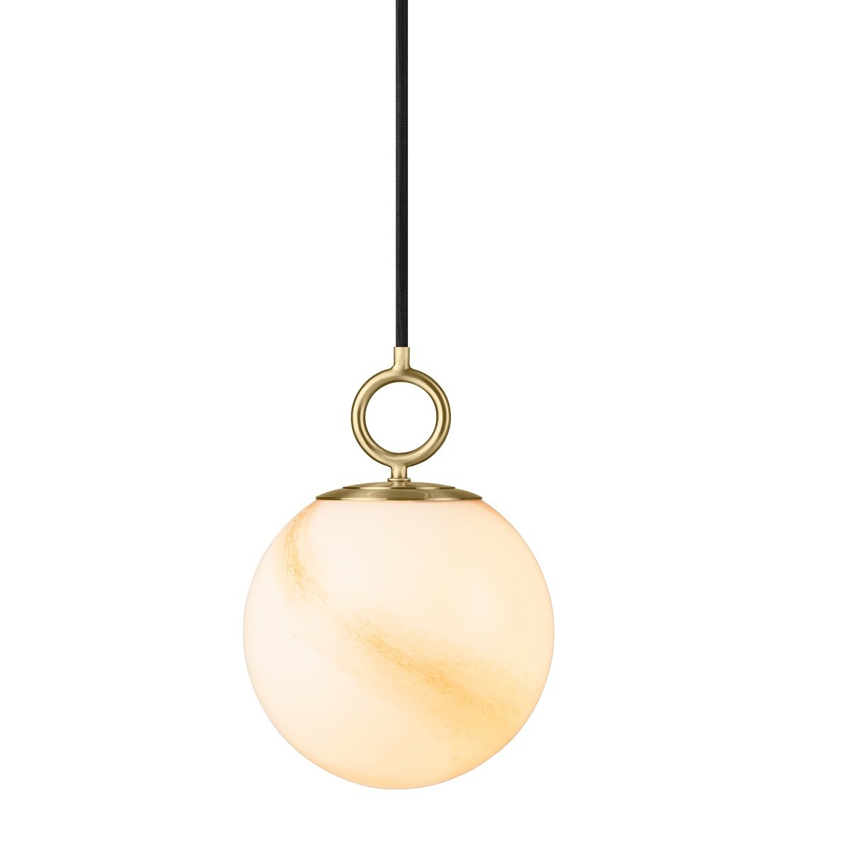 Halo Design 745555 Pendelleuchte Stockholm 18cm Glas marmor braun