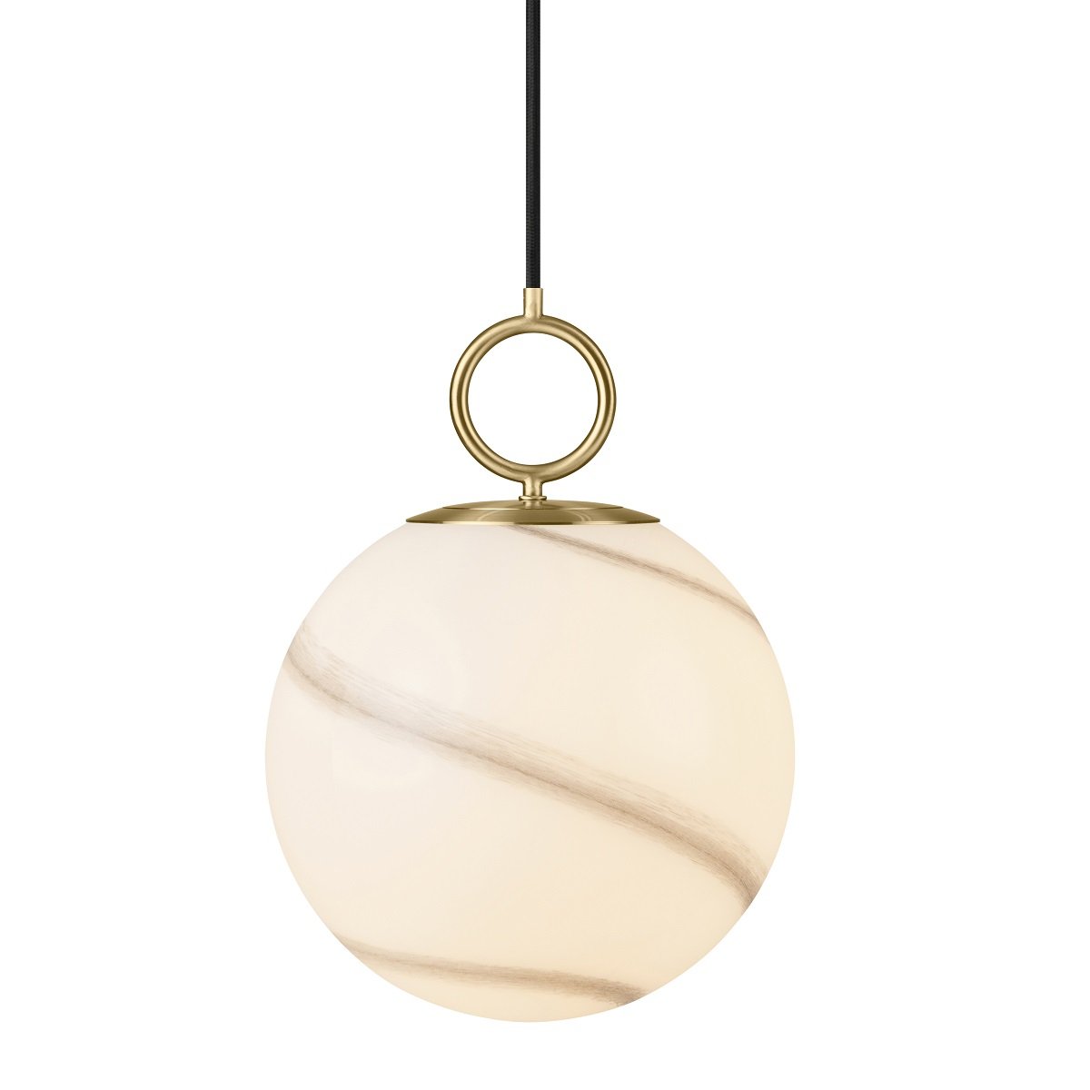 Halo Design 745593 Pendelleuchte Stockholm 24cm Glas marmor grau