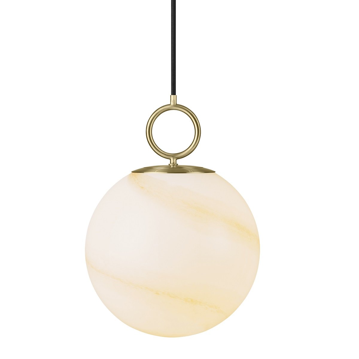 Halo Design 745609 Pendelleuchte Stockholm 24cm Glas marmor braun