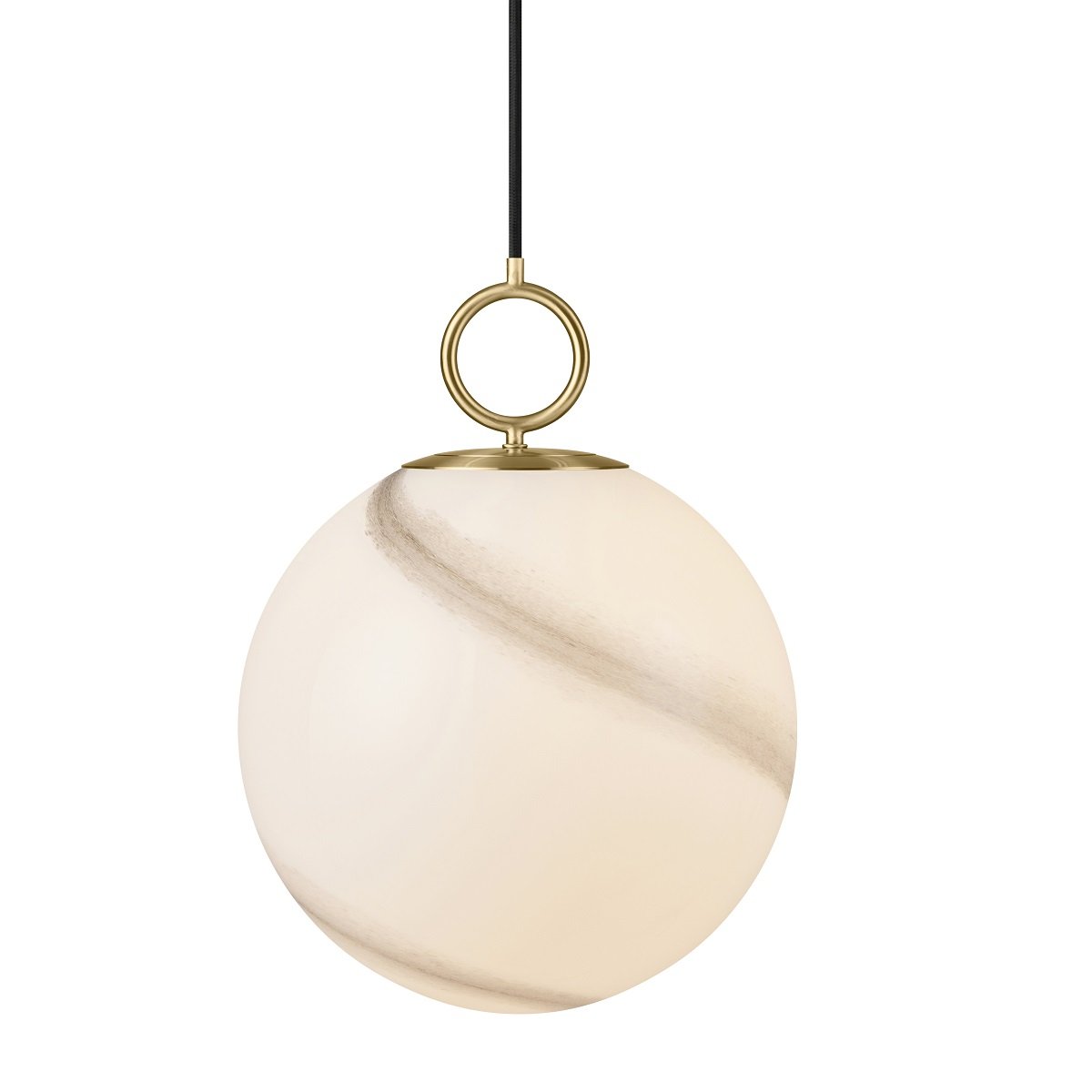 Halo Design 745647 Pendelleuchte Stockholm 30cm Glas marmor grau