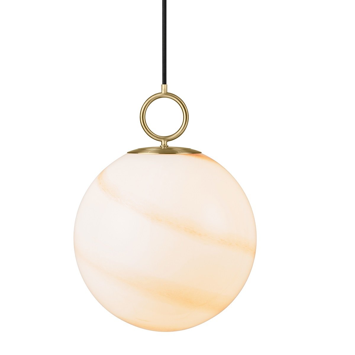 Halo Design 745654 Pendelleuchte Stockholm 30cm Glas marmor braun