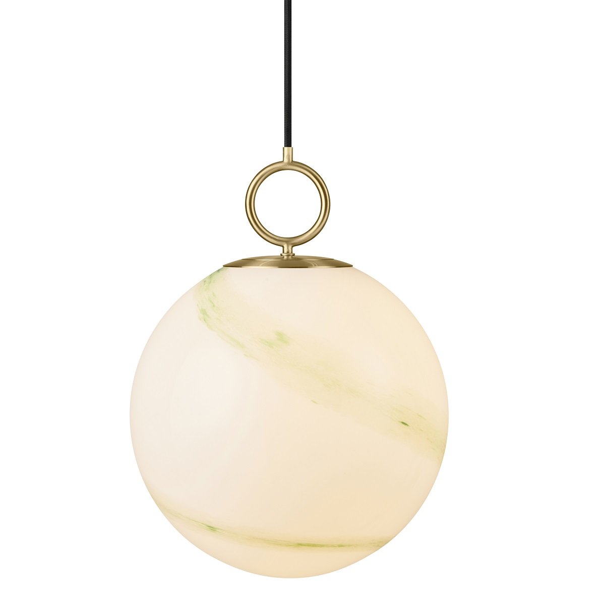 Halo Design 745661 Pendelleuchte Stockholm 30cm Glas marmor gr�n