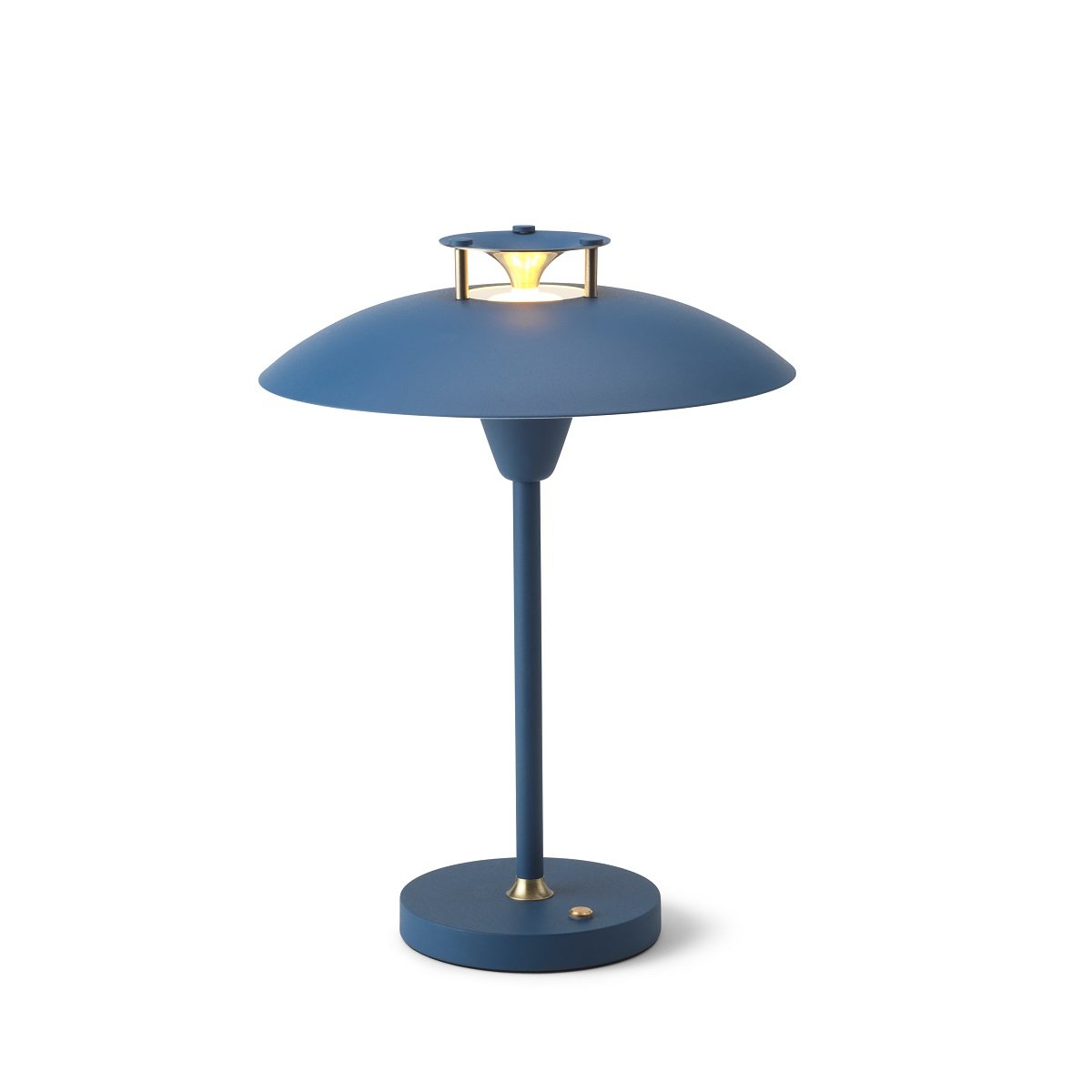 Halo Design 746088 LED Akku Tischleuchte Stepp 1-2-3 Dunkelblau dimmbar IP54