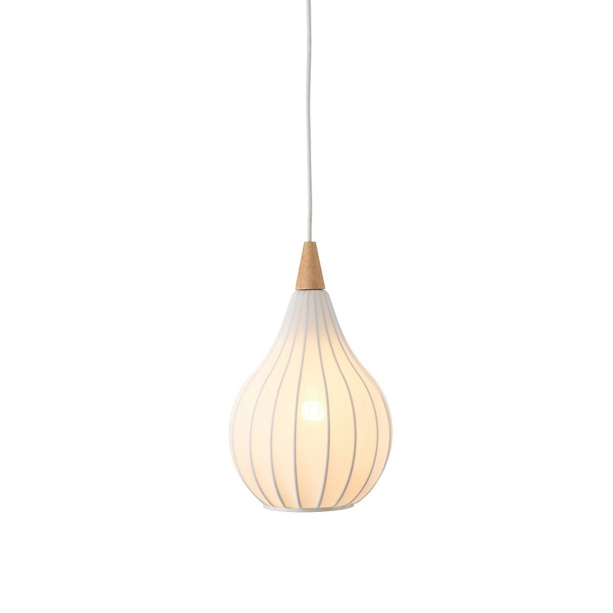 Halo Design 746255 Pendelleuchte Drops Textile 23cm Wei�